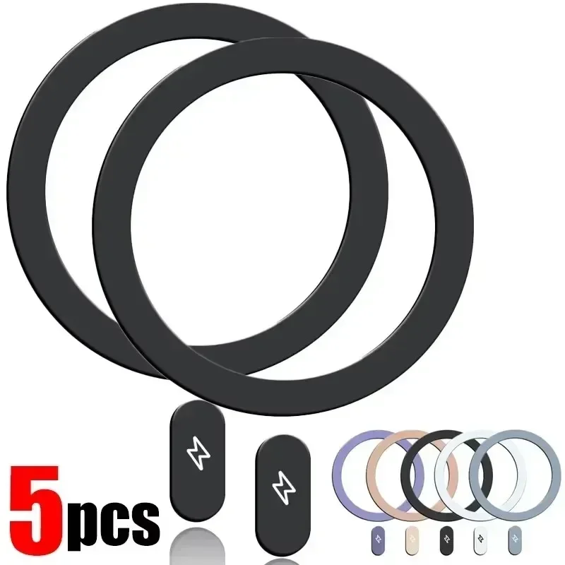 Wireless Charger - 5-1PCS für Magsafe Selbstklebende Metallplatte Ring