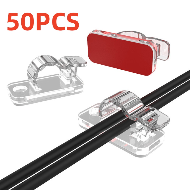Cable Organizer - 10/50 Stück Kabel-Organizer-Clips Kabelmanagement Drahtmanager Kabelhalter