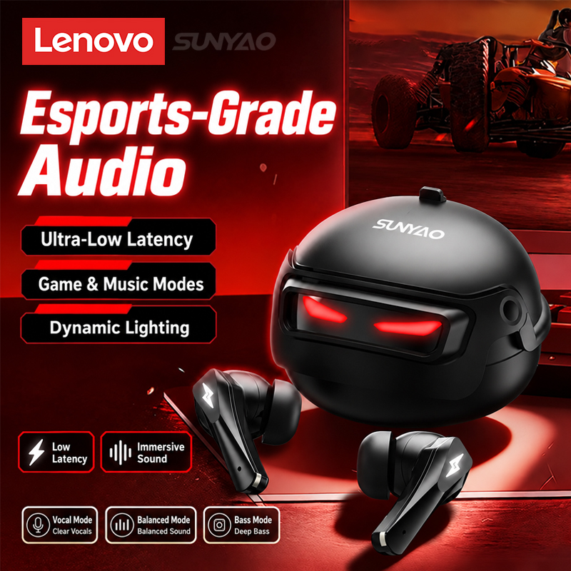 Wireless Charger - Choice Lenovo GT101 Gaming-Headset, kabellose Bluetooth-6.0-Kopfhörer