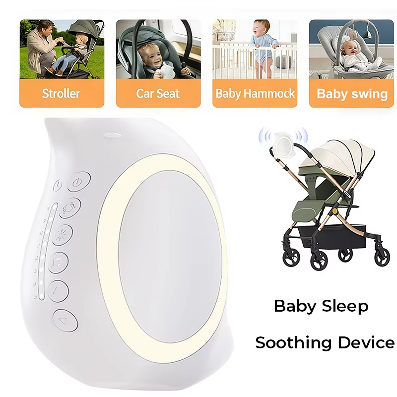 Bluetooth Speaker - Tragbares Einstellbares Elektrisches Baby-Einschlafhilfegerät mit Nachtlicht