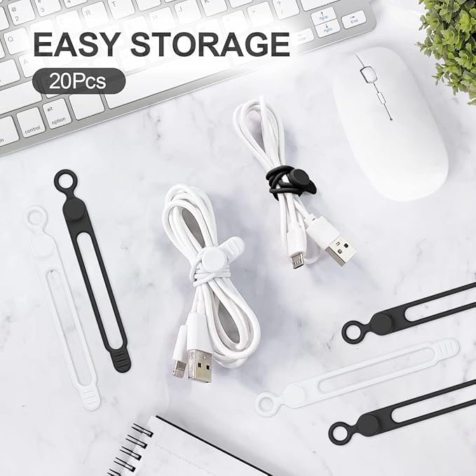 10 Stück Silikon-Kabelbinder,  – Cable Organizer Bewertung und Preis