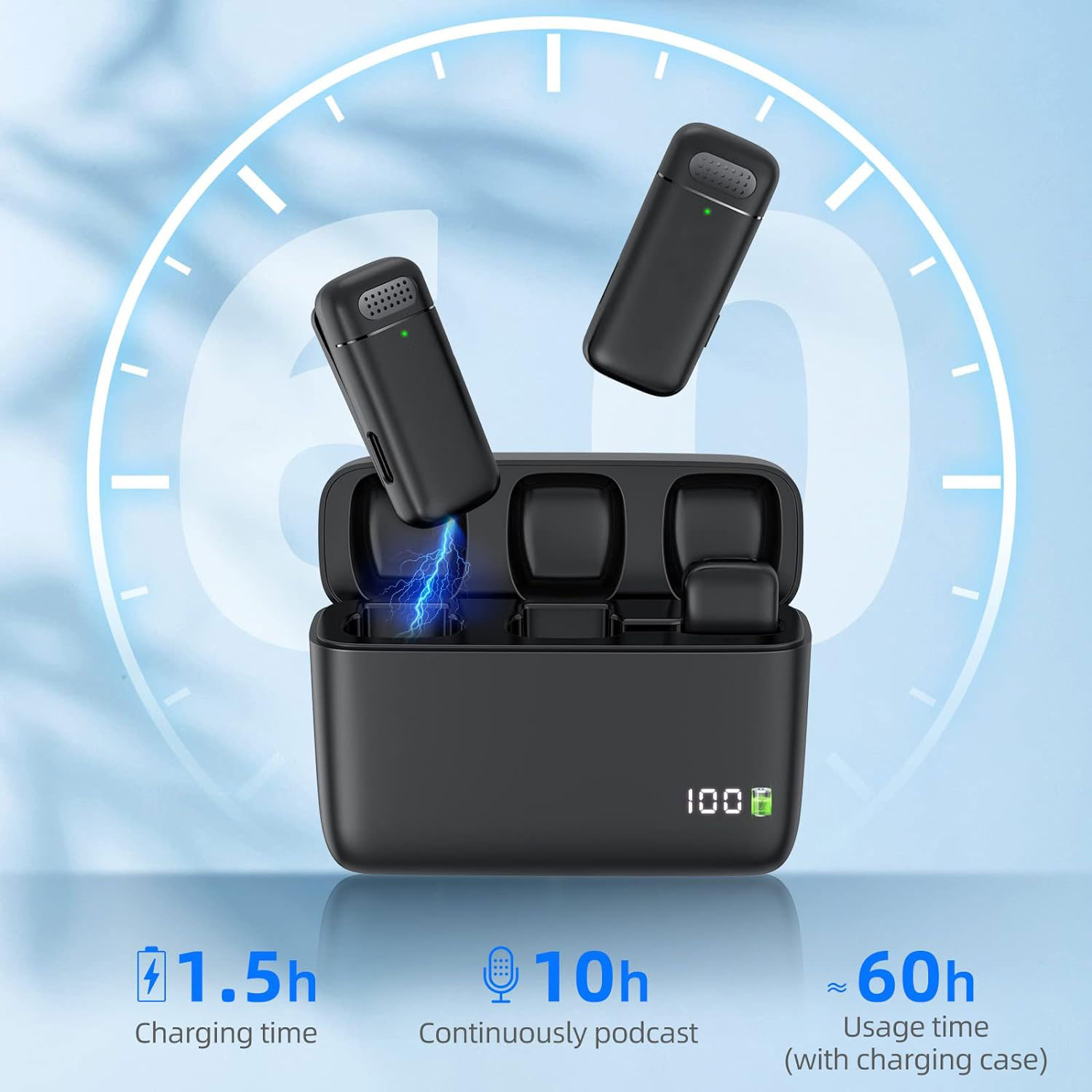2er-Pack Kabelloses Ansteckmik – Wireless Charger Bewertung und Preis