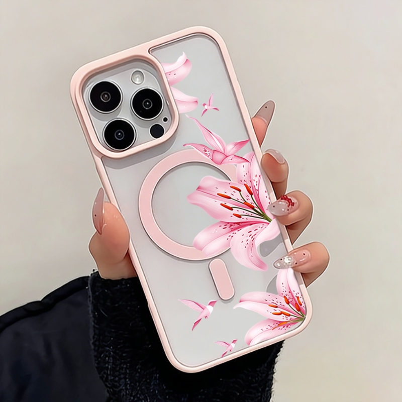 Rosa Blumen- und Vogelmotiv Ma – Wireless Charger Bewertung und Preis